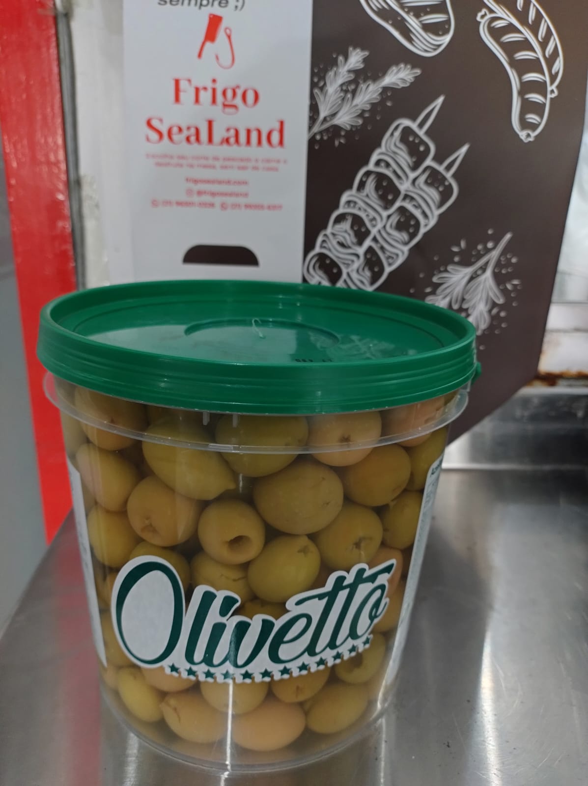 Azeitona sem caroço Balde