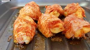 Asa de frango recheada com provolone