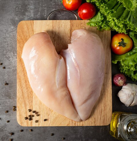 Filé peito em bifes